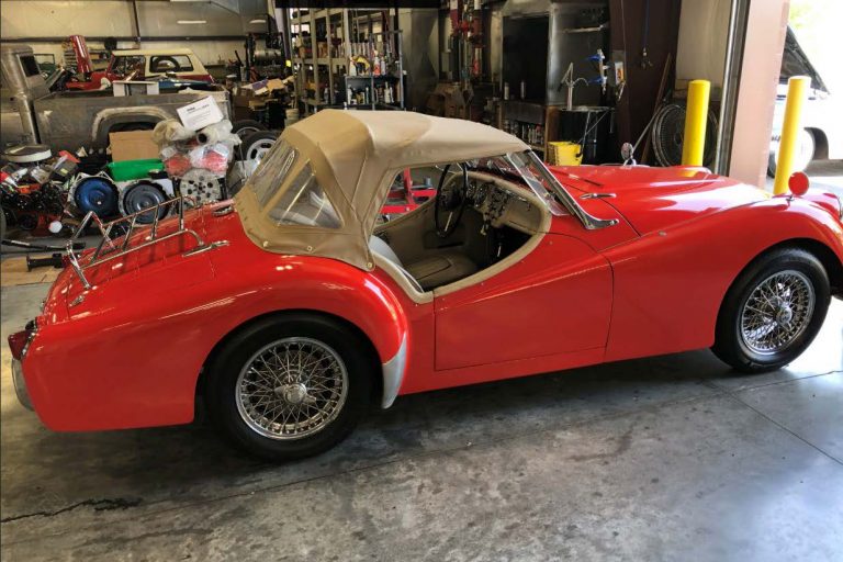 Little Red at Classic Mechanics Garage in Neenah, Wisconsin